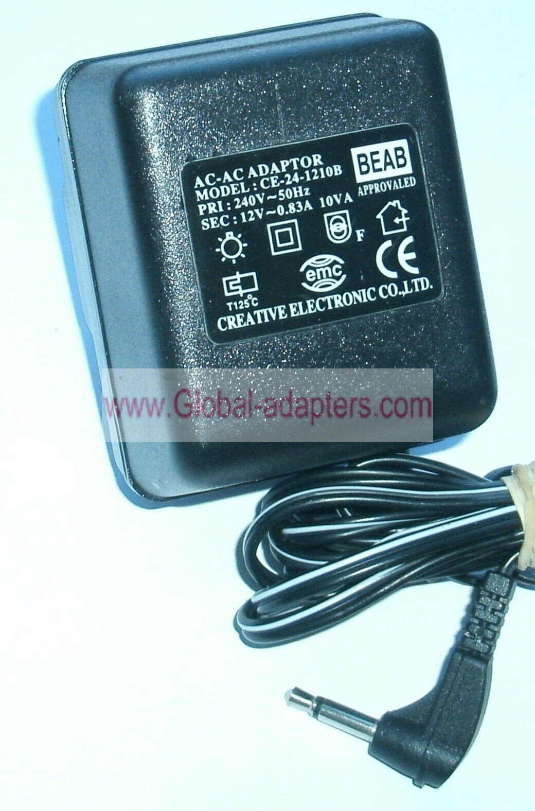 New Creative 12V 0.83A 10VA AC-AC Adaptor CE-24-1210B power supply Charger - Click Image to Close